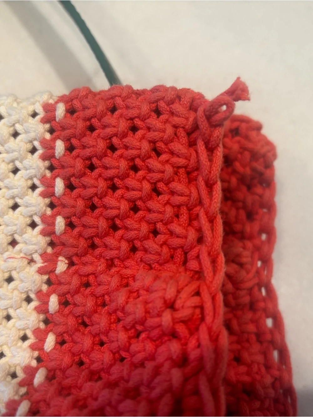 Clare V. - Summer Simple Poppy Crochet Stripe Tote Bag